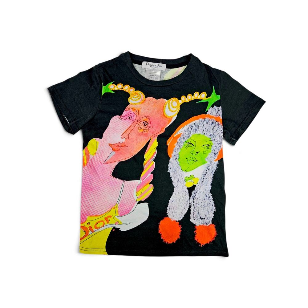 Christian Dior f/w 2001 Graphic Tee Runway Vintage - Size Small